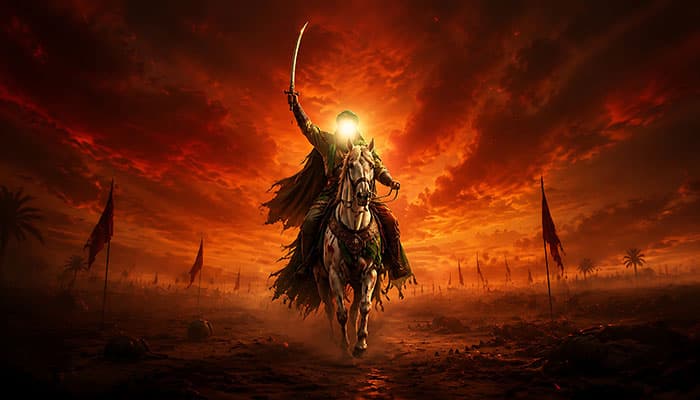 دانلود تصویر امام حسین در کربلا با کیفیت بالا