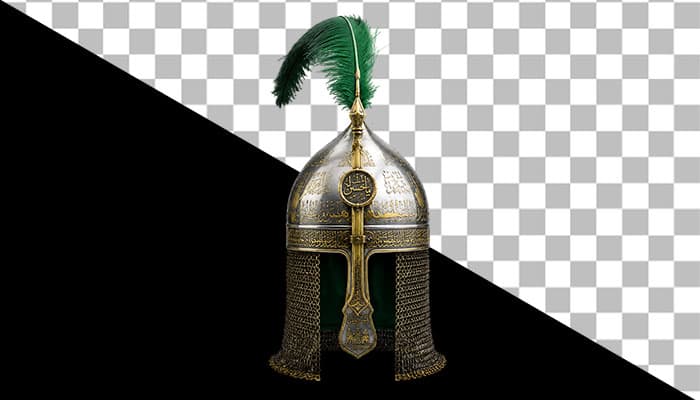 تصویر PNG کلاه خود تعزیه