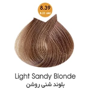 رنگ مو آرتین (ARTIN) کد رنگ 8.39 بلوند شنی روشن