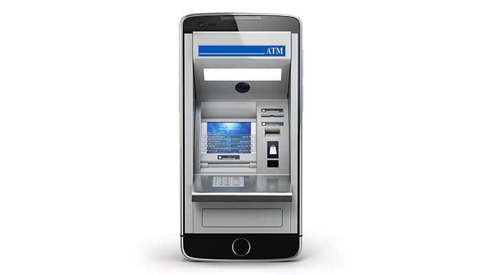تصویر دستگاه ATM یا خودپرداز طرح موبایل