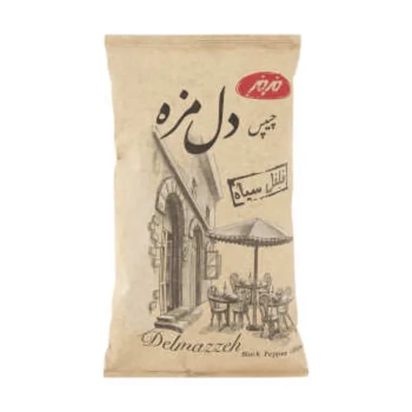 چیپس فلفلی دلمزه 90 گرمی مزمز