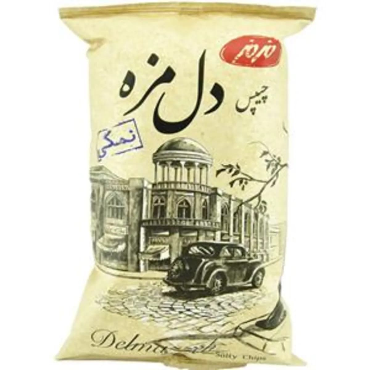 چیپس نمکی دلمزه 90 گرمی مزمز
