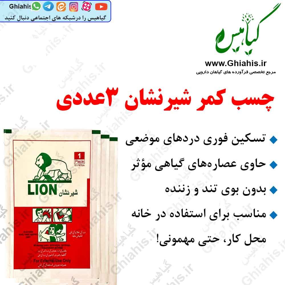 چسب کمر شیرنشان 3عددی