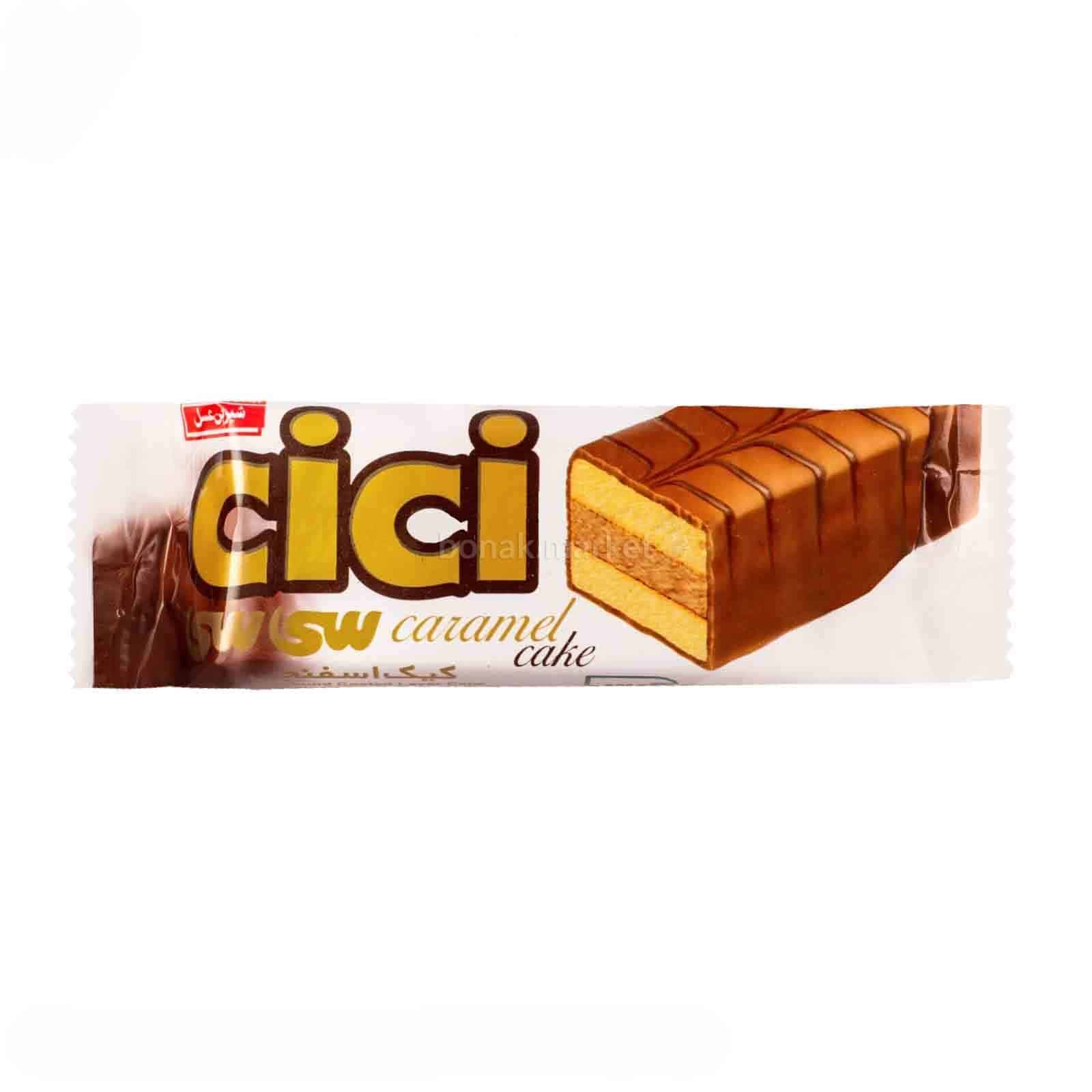 کیک روکش کاکائو سی سی شیرین عسل 30 گرم بسته 24 عددی