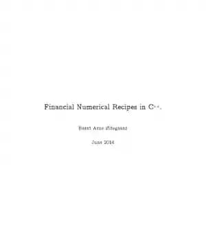 دانلود کتاب Financial Numerical Recipes in C++ – دستور العمل های عددی مالی در C++ — تصویر ۲