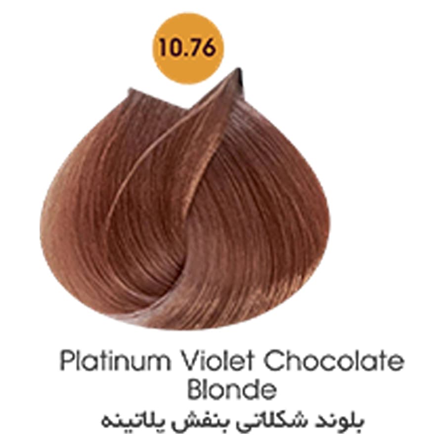 رنگ مو آرتین (ARTIN) کد رنگ 10.76 بلوند شکلاتی بنفش پلاتینه
