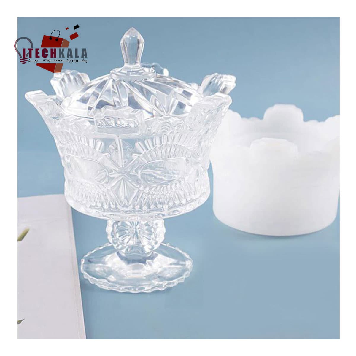 قالب سیلیکونی شکلات خوری پایه دار (3 تکه)