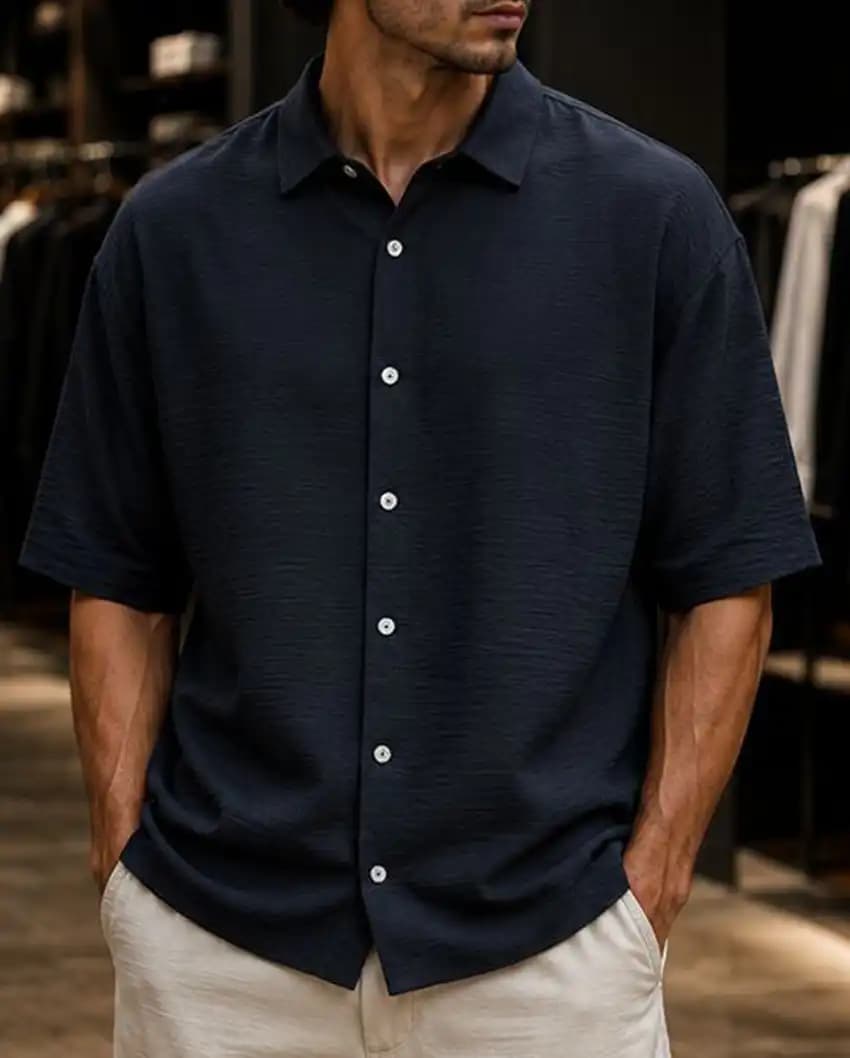 پیراهن پارچه لنین zara رنگ مشکی آستین سه ربع کد ۰۰۳۰۹۰۱۲