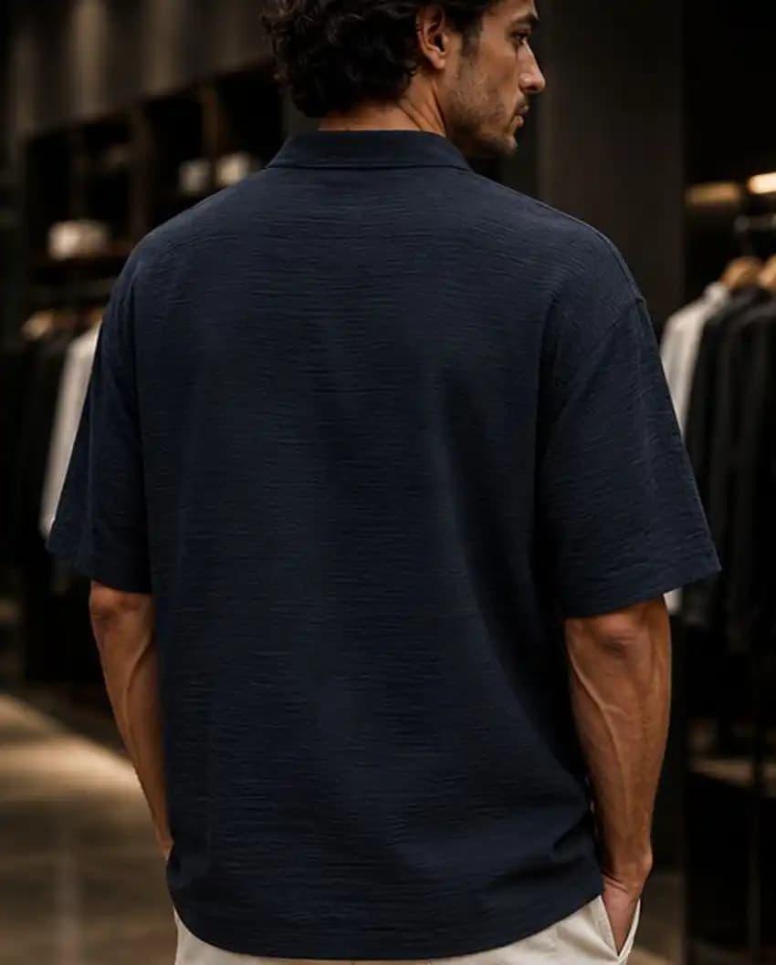 پیراهن پارچه لنین zara رنگ مشکی آستین سه ربع کد ۰۰۳۰۹۰۱۲ — تصویر ۲