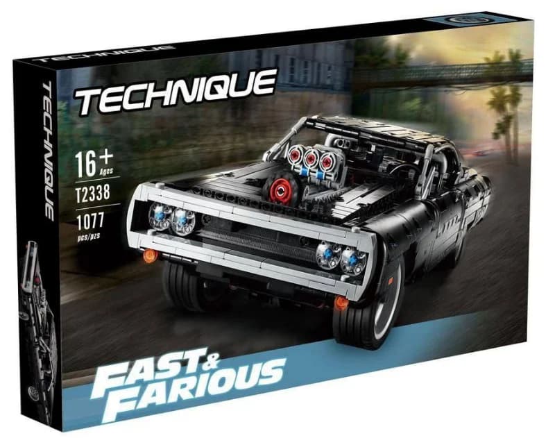 لگو تکنیک دوج چارجر فیلم سریع و خشن Dom’s Dodge Charger (1077 قطعه)