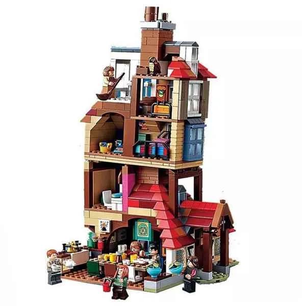 لگو هری پاتر مدل خانه پناهگاه ویزلی ها The Burrow, Weasley family (1079قطعه) — تصویر ۴