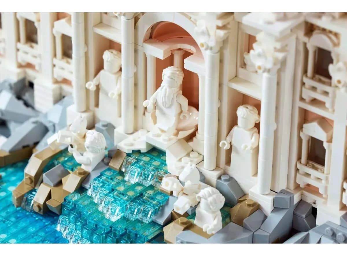 لگو آرشیتکت مدل فواره تروی رم (چشمه عشاق) Trevi fountain (1880 قطعه) — تصویر ۴