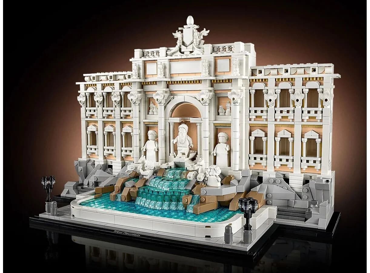 لگو آرشیتکت مدل فواره تروی رم (چشمه عشاق) Trevi fountain (1880 قطعه)