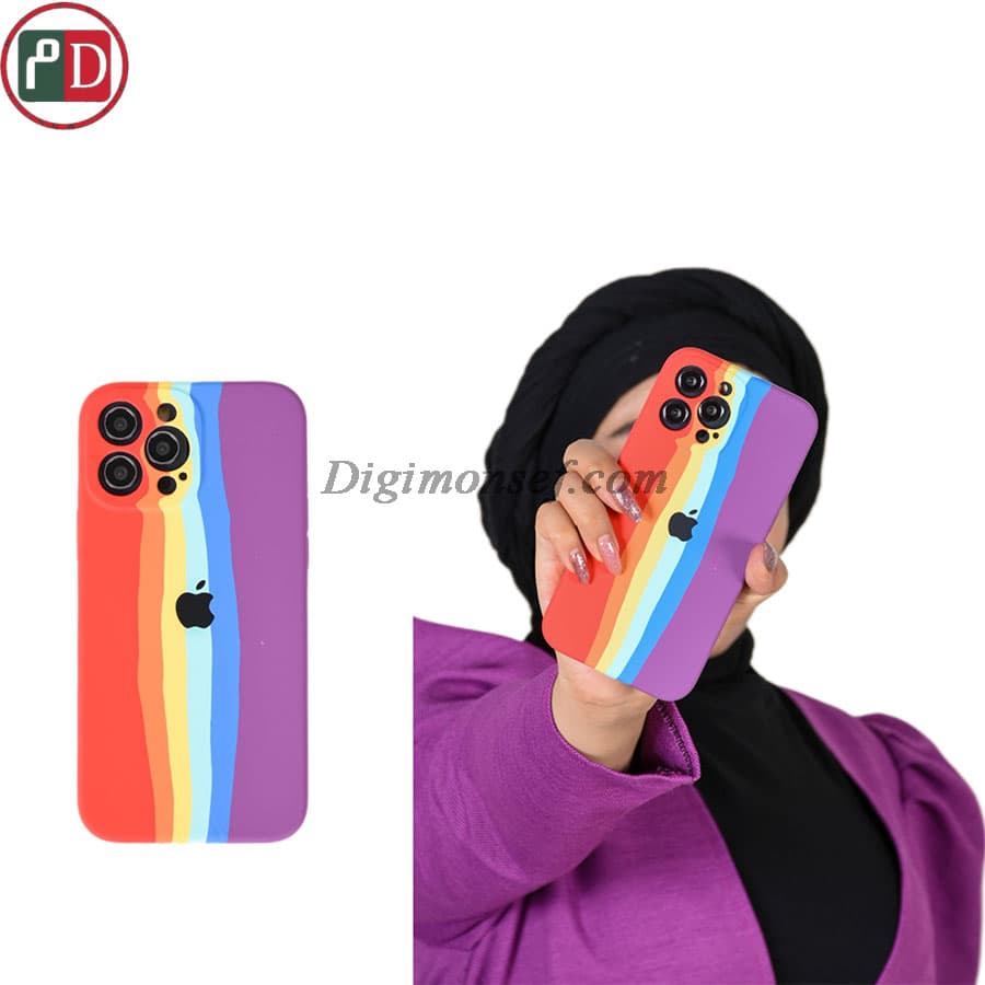 قاب سیلیکون هفت رنگ (جیغ) برای آیفون – iphone 11 pro max