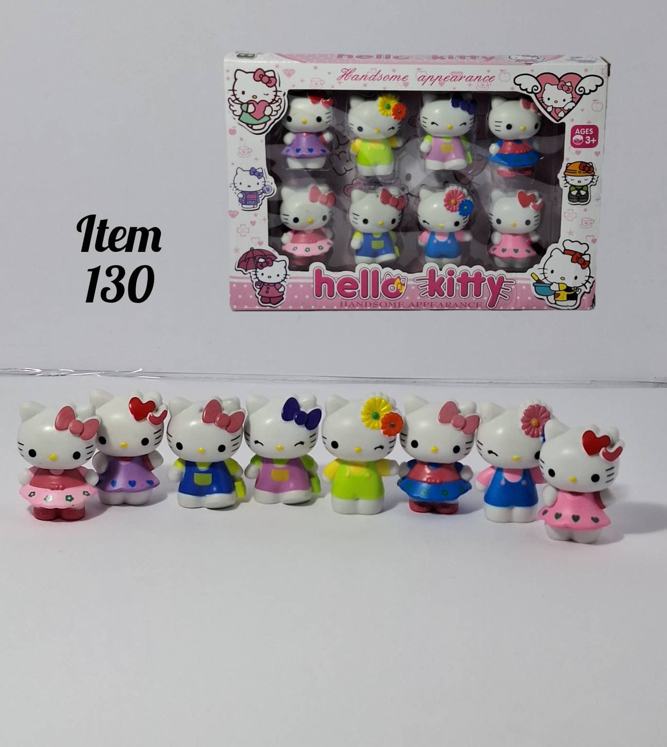 مجموعه فیگور ۸ عددی هلو کیتی Hello Kitty ایتم 130