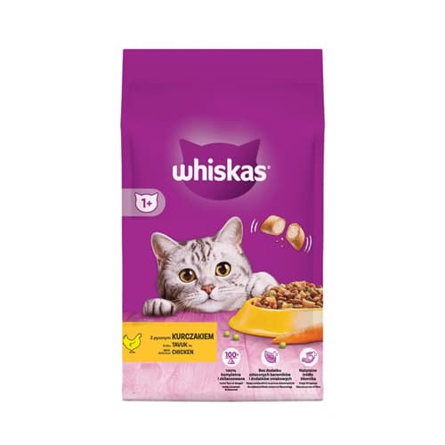 غذای خشک گربه بالغ ویسکاس مرغ Whiskas وزن 1.4 کیلوگرم