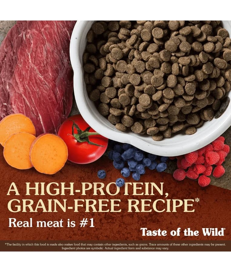 غذای خشک سگ بالغ تیست او د وایلد گوزن و گاومیش Taste of the wild high prairie وزن 2 کیلوگرم — تصویر ۳