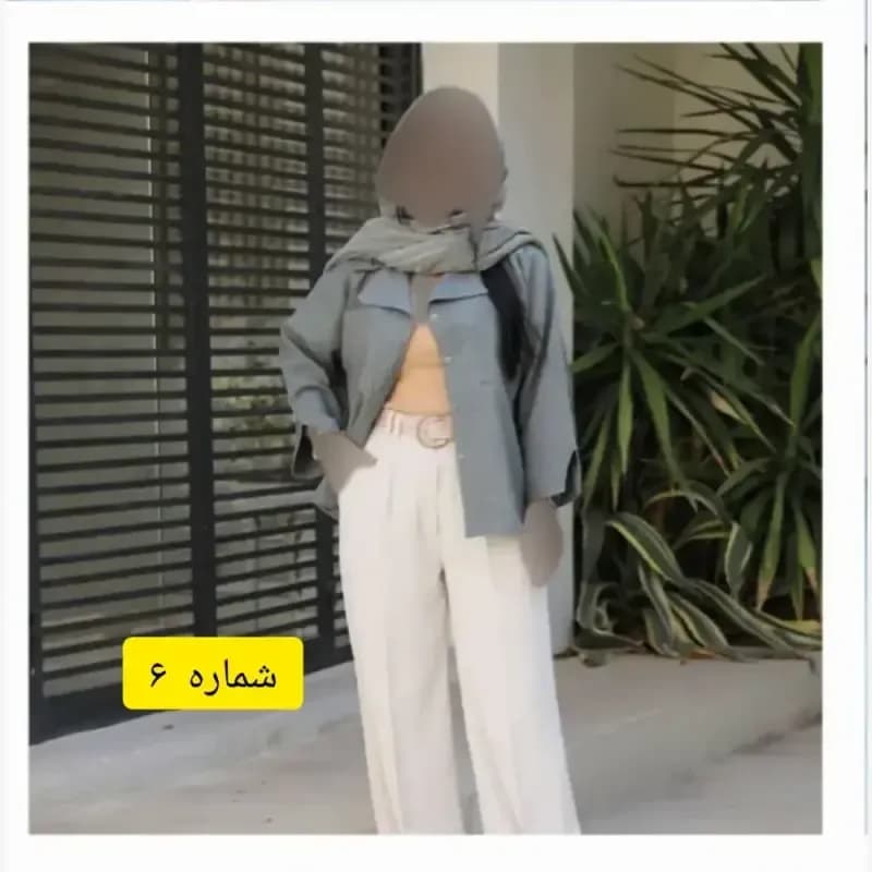 مانتو کتی زنانه کوتاه جنس شانتو صوفیا سایز بزرگ — تصویر ۳