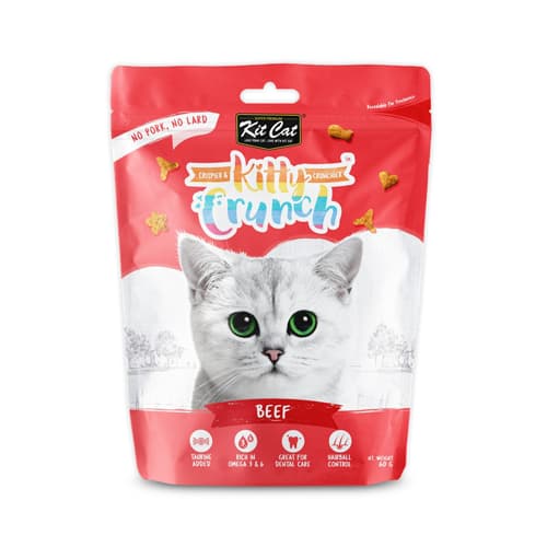 تشویقی گربه کیت کت گوشت گاو Kit Cat وزن 60 گرم