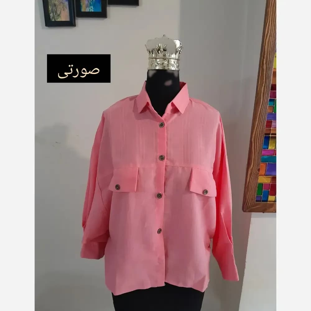 مانتو پانچ کوتاه اسپرت دانشجویی قواره دار جنس لینن — تصویر ۱۲