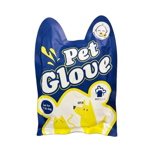 دستمال مرطوب دستکشی سگ و گربه پتزل Pet Glove Petzzle تعداد 6 عدد — تصویر ۲
