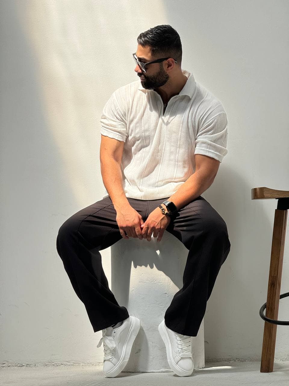 تیشرت نیم زیپ etro — تصویر ۳