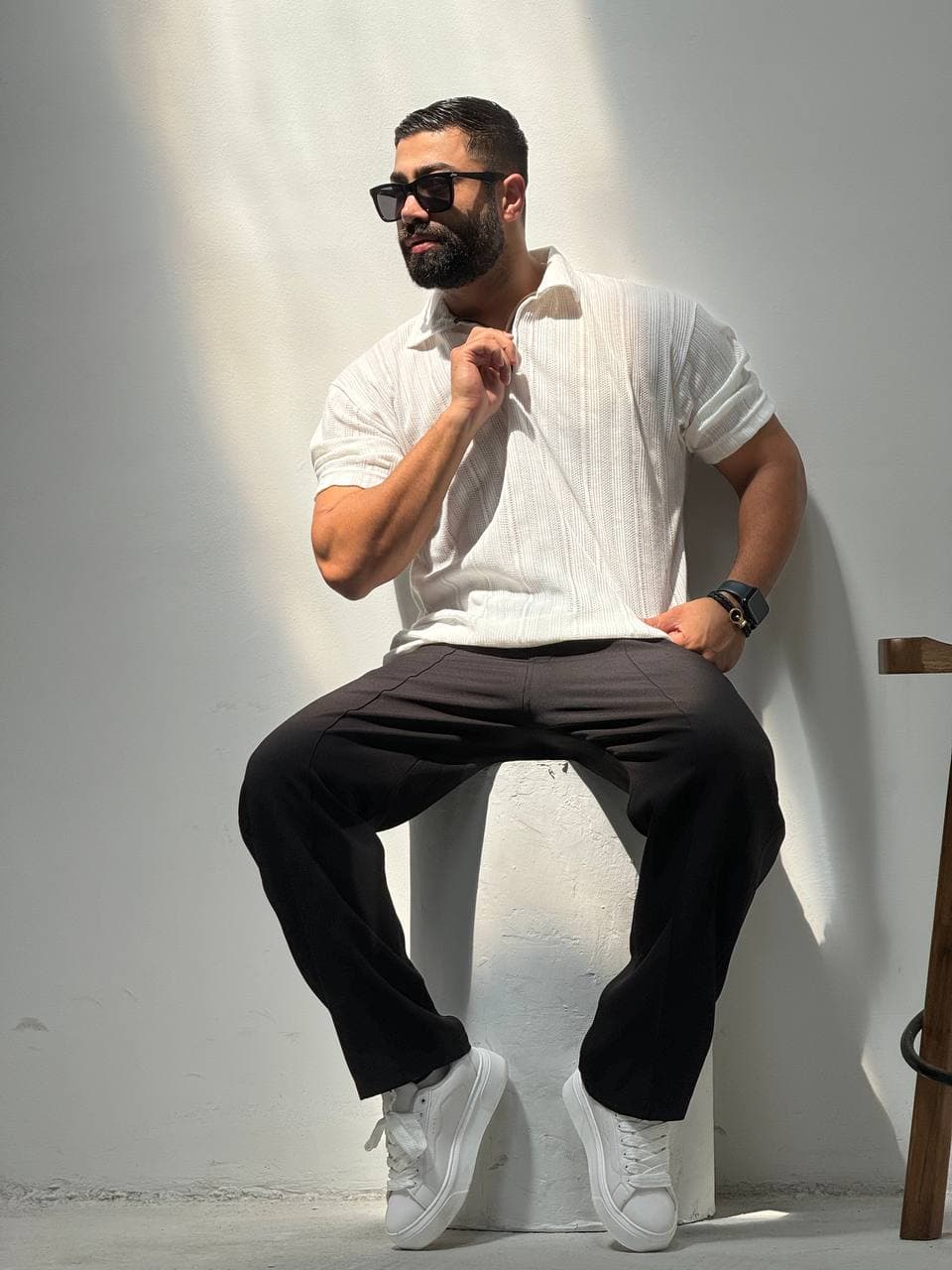 تیشرت نیم زیپ etro — تصویر ۴