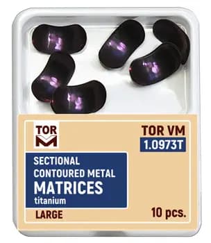 سکشنال ماتریس تک سایز بزرگ تیتانیومی 10 عددی TORVM کد 1.0973T