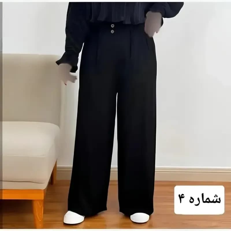 شلوار بگ زنانه نخی صوفیا قد 100 سانت — تصویر ۷