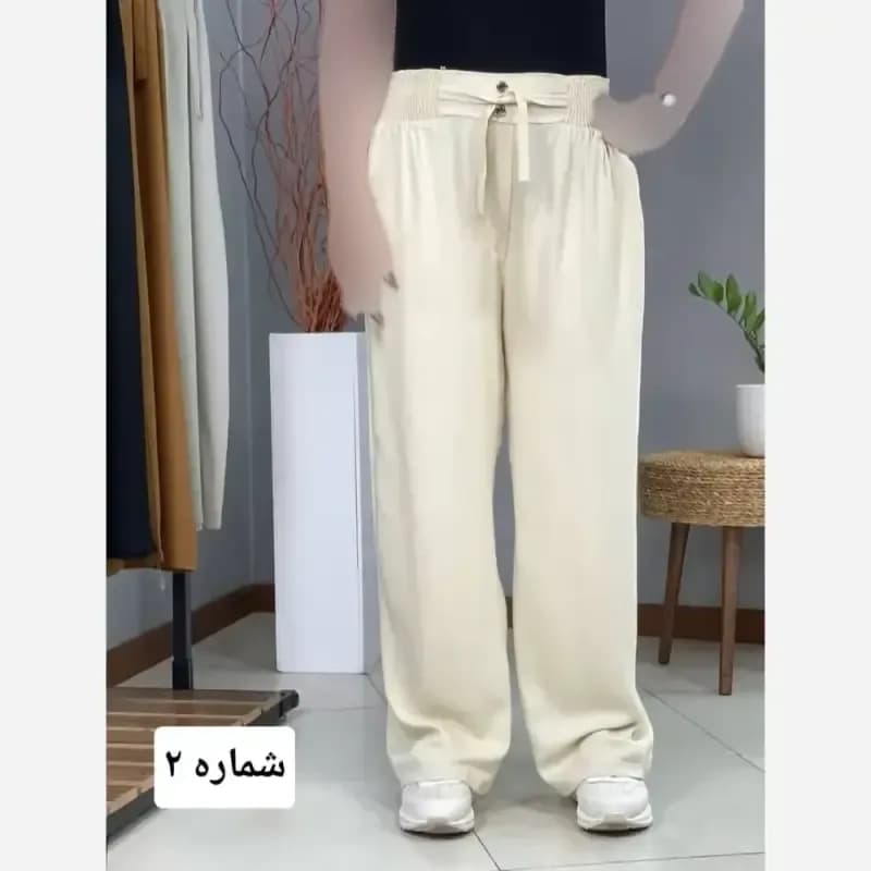 شلوار بگ نخی برماندو قد 107 سانت — تصویر ۵