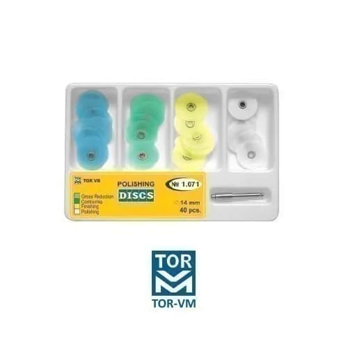 کیت دیسک پرداخت مرکز دار 4 رنگ 40 عددی – TorVM کد 1/071
