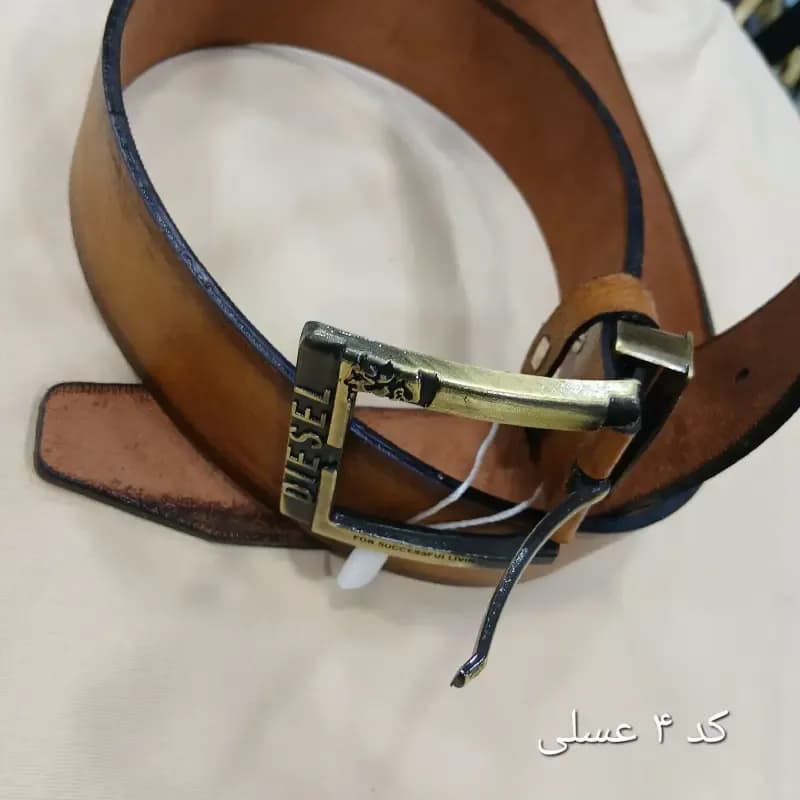 کمربند چرمی مردانه چرم صنعتی پهنای 3.5 سانت در چهار رنگ مختلف — تصویر ۲