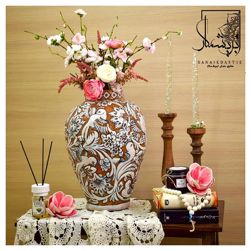 گلدان رومیزی عسلی