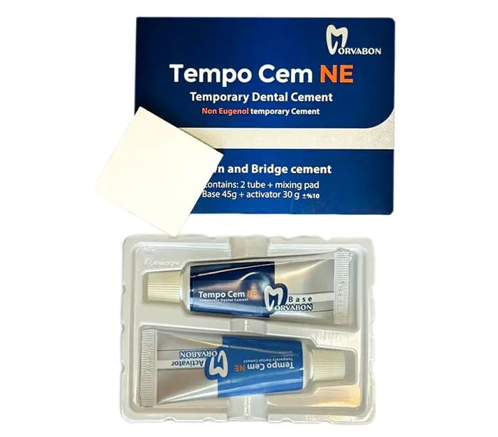 سمان موقت فاقد اژنول مروابن Tempo-Cem Temporary Cement Non-Eugenol