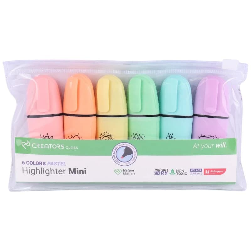 ماژیک علامت گذار کریتورز کلاس مدل Mini-HLP بسته 6 عددی — تصویر ۳