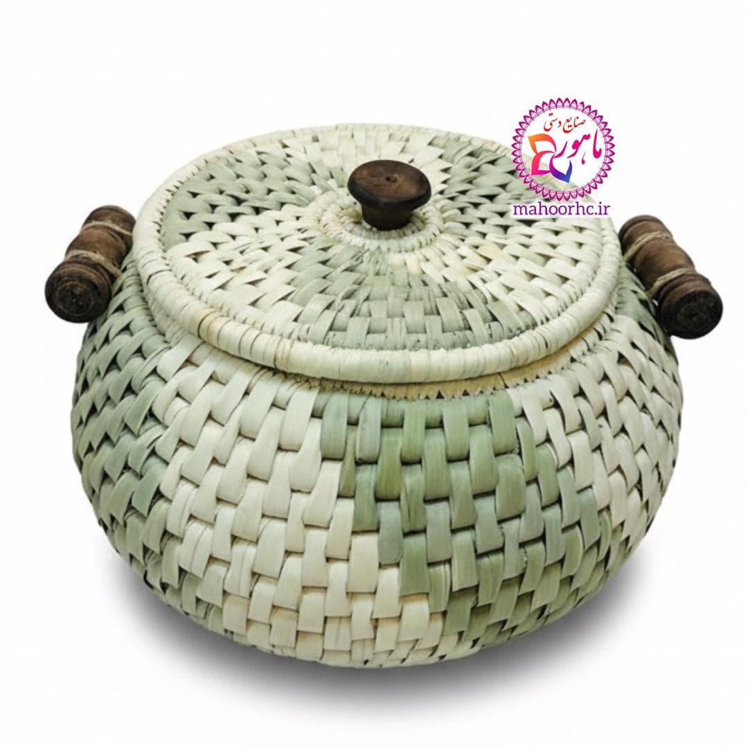 جابرنجی حصیری مدل آجری خمره‌ای ۱۰ تا 12 کیلویی با دسته چوبی