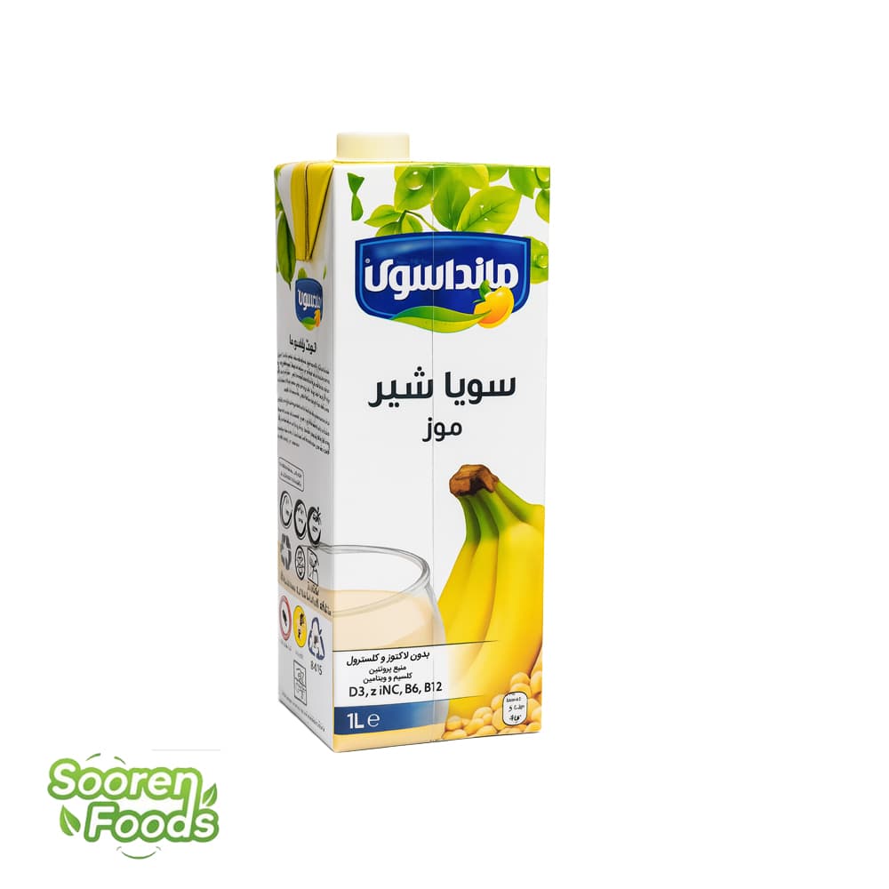 سویا شیر موز مانداسوی | 1 لیتری