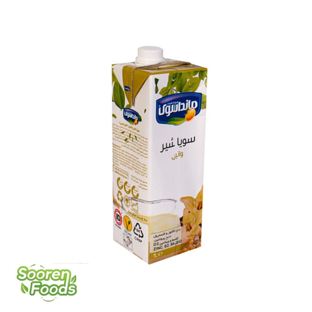 شیر سویا مانداسوی با طعم وانیل