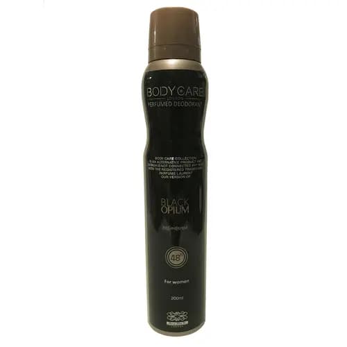 اسپری زنانه بادی کر رایحه بلک اوپیوم | Body Care Black Opium حجم 200 میل