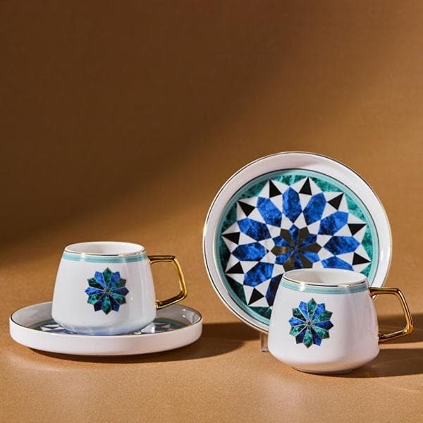 ست فنجان قهوه خوری 2 نفره کاراجا مدل Roman