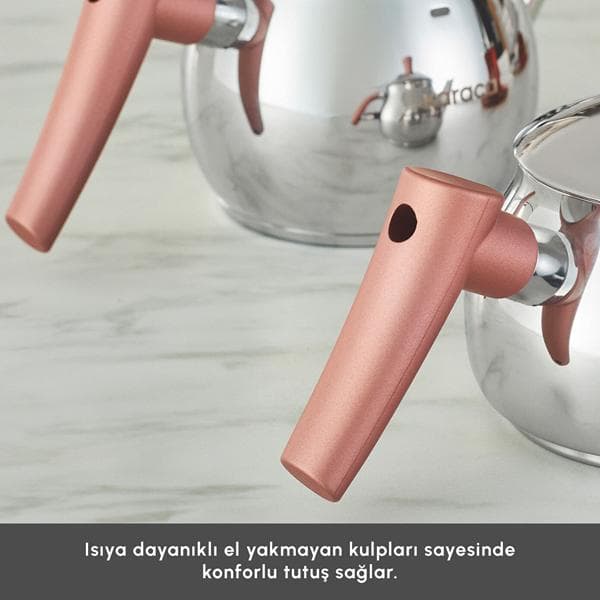 کتری قوری استیل کاراجا مدل Frezya — تصویر ۵