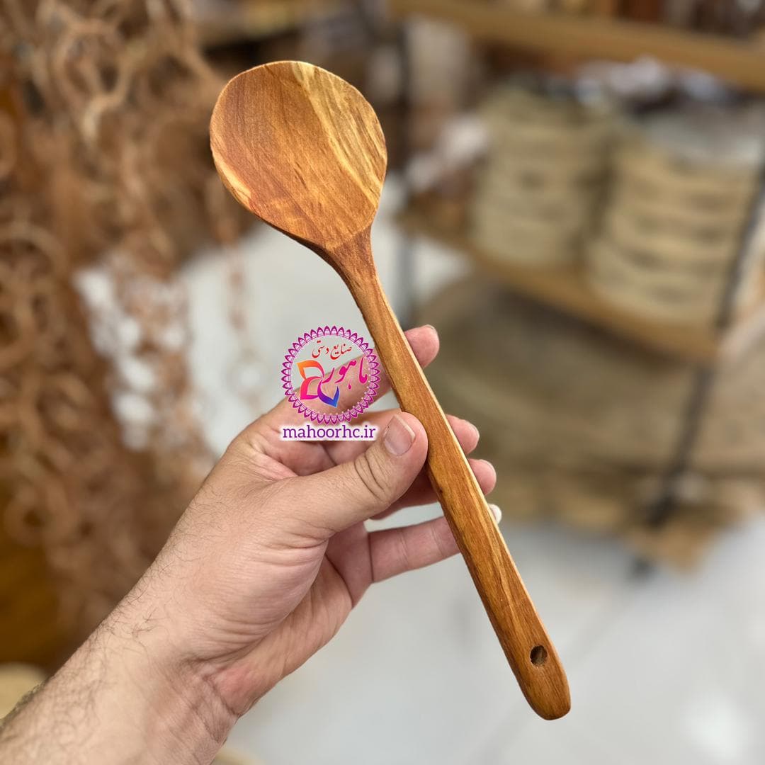 قاشق چوبی مناسب آشپزی ۳۰ سانتیمتری