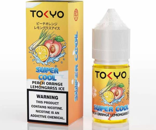 سالت پرتقال هلو لیموناد یخ سوپر کول توکیو | Tokyo Super Cool Peach Orange Lemongrass Ice 30ml — تصویر ۲