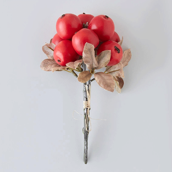 گل مصنوعی تک شاخه سیب خرچنگی قرمز انگلیش هوم مدل Crabapple Branch