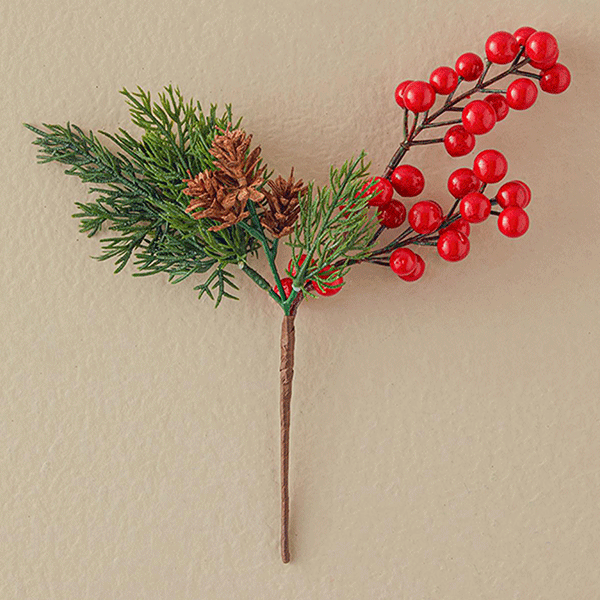 گل مصنوعی تک شاخه انگلیش هوم مدل Kokina Pinecone