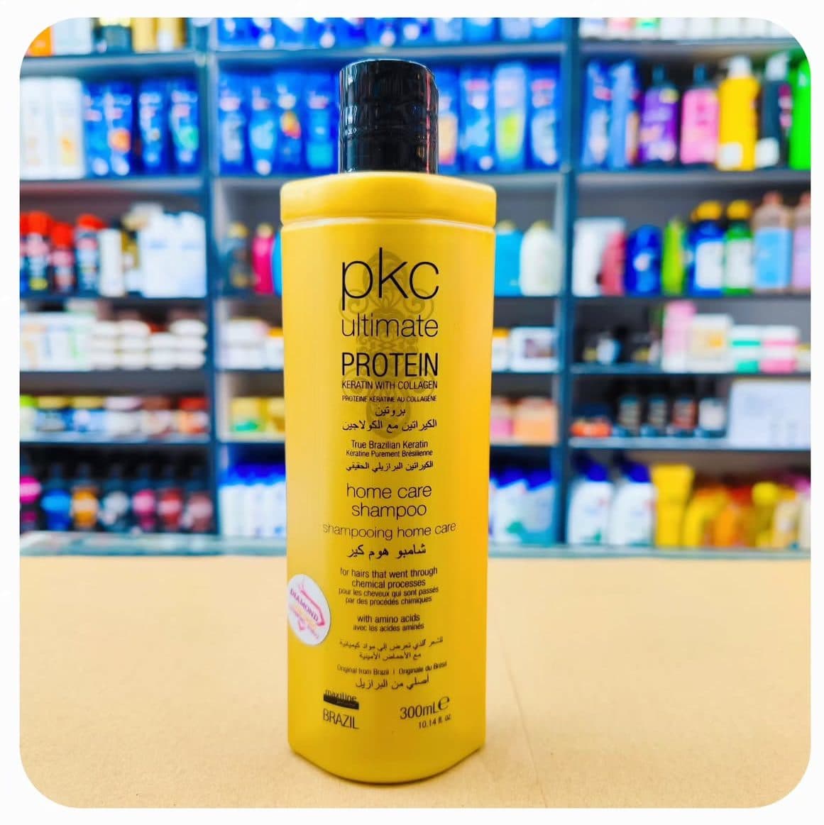 شامپو بدون سولفات مخصوص موهای کراتین شده مکسی لاین 300 میل Maxiline PKC Ultimate Protein Shampoo