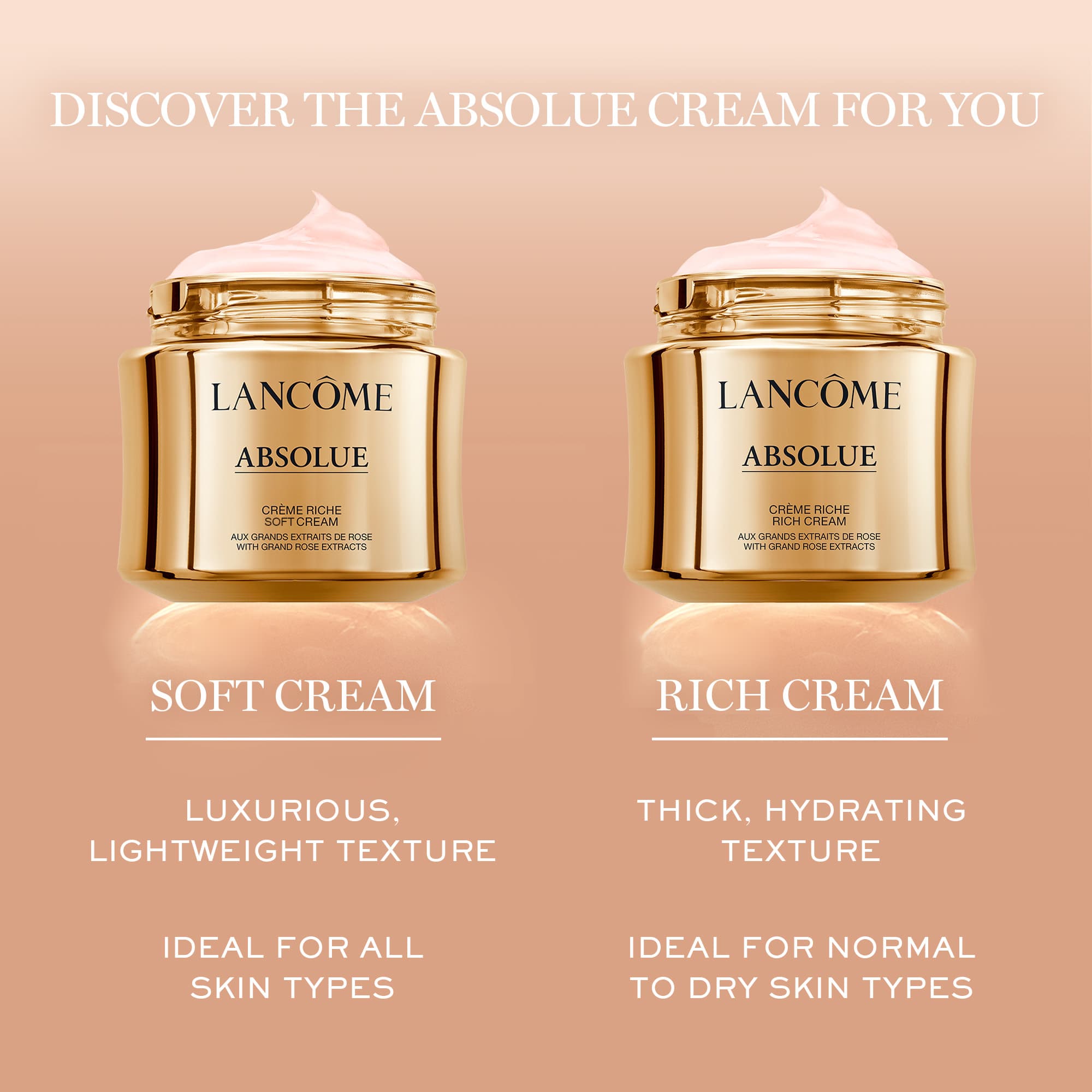 کرم ابسولو لانکوم جوانساز، بازسازی‌کننده و روشن‌کننده در دو نوع ریچ و سافت Lancome Absolue Regenerating Brightening Cream — تصویر ۴