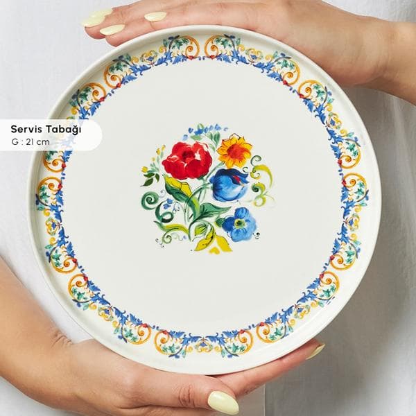 سرویس صبحانه خوری 6 نفره 34 پارچه کاراجا مدل Stream Bone Vita — تصویر ۷