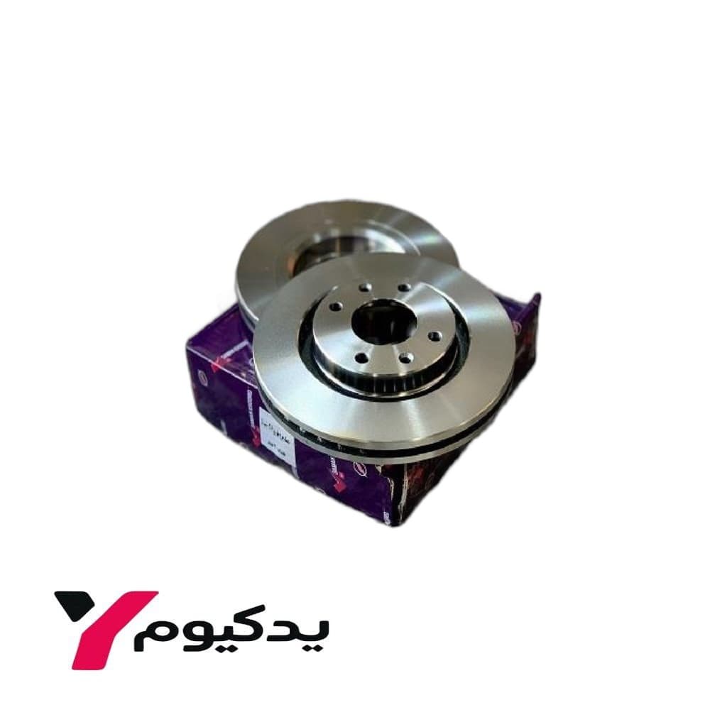 دیسک چرخ جلو پژو ۲۰۶ تیپ ۵ بسته دوتایی سامان خودرو | ارسال فوق سریع