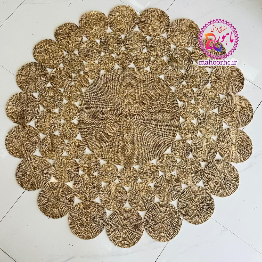 فرشینه حصیری مدل کهکشانی سایز 150